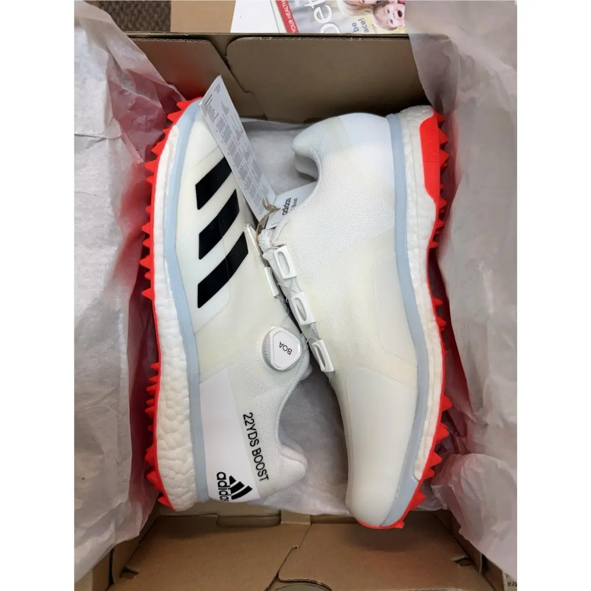 Adidas shoes - Spikes - Spikes - EF3506 - White, Manufacturer: White/Orange (UPC: 4062053223993) 8