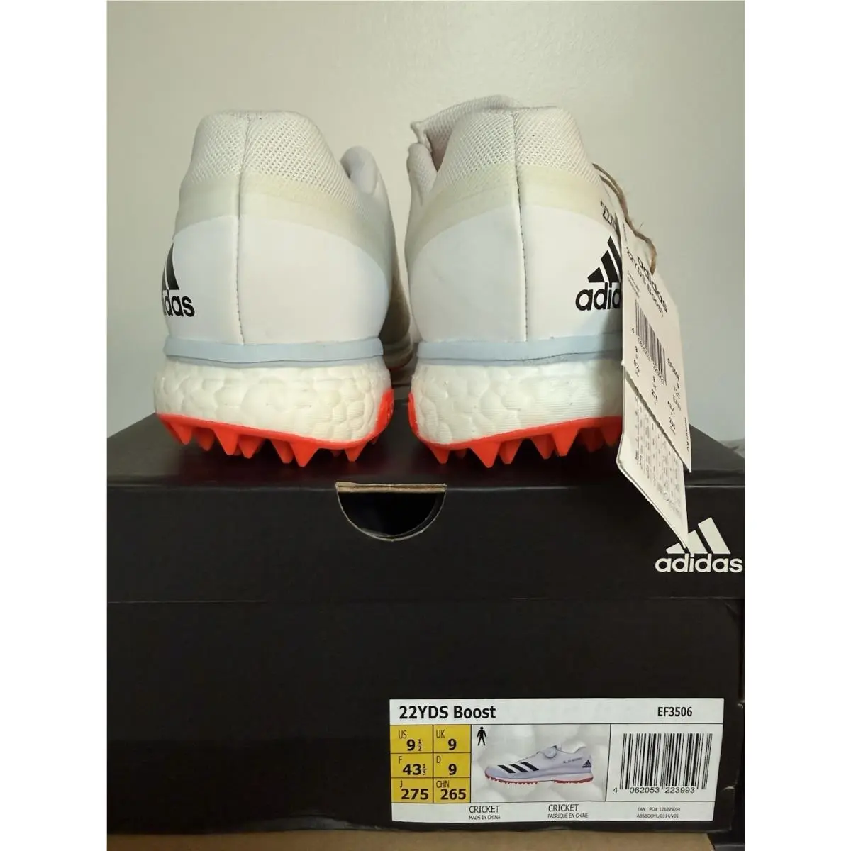 Adidas shoes - Spikes - Spikes - EF3506 - White, Manufacturer: White/Orange (UPC: 4062053223993) 1