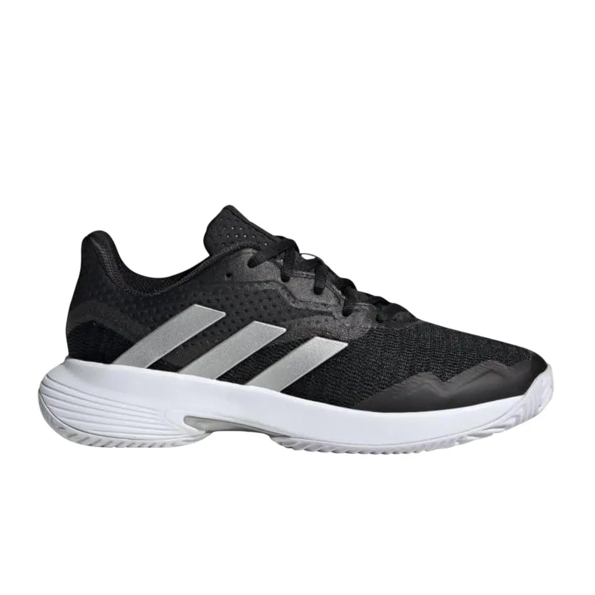 Women`s Courtjam Control Athletic Shoes US 9.5 Black White Tennis by Adidas