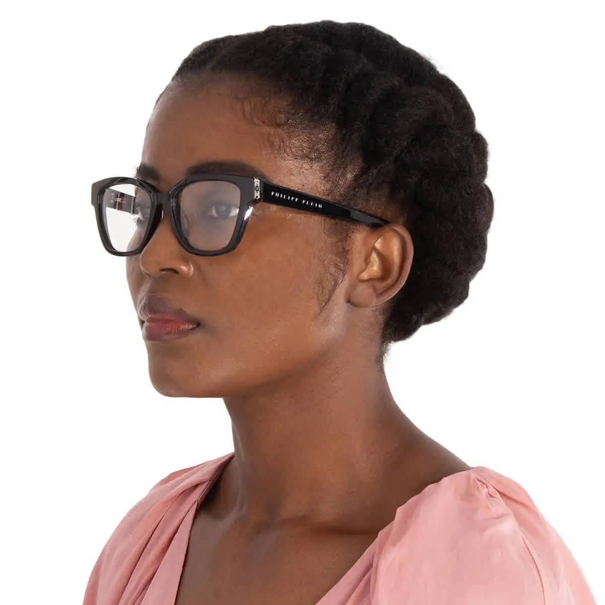 Philipp Plein Demo Cat Eye Ladies Eyeglasses VPP034S 0700 53 VPP034S 0700 53