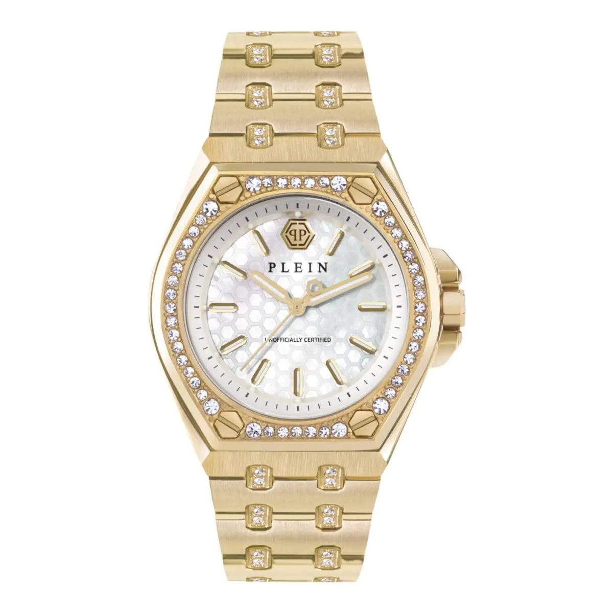 Philipp Plein Womens Gold 38mm Bracelet Fashion Watch