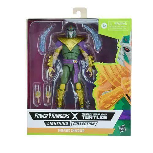 Power Rangers X Teenage Mutant Ninja Turtles Lightning Collection Action Morphed Shredder Green Ranger