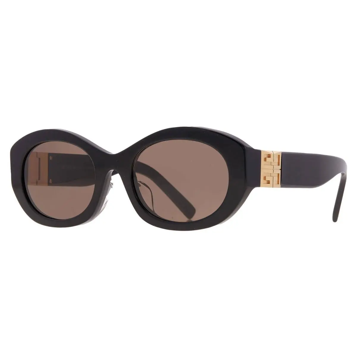 Givenchy Brown Oval Ladies Sunglasses GV40091F 01E 53 GV40091F 01E 53