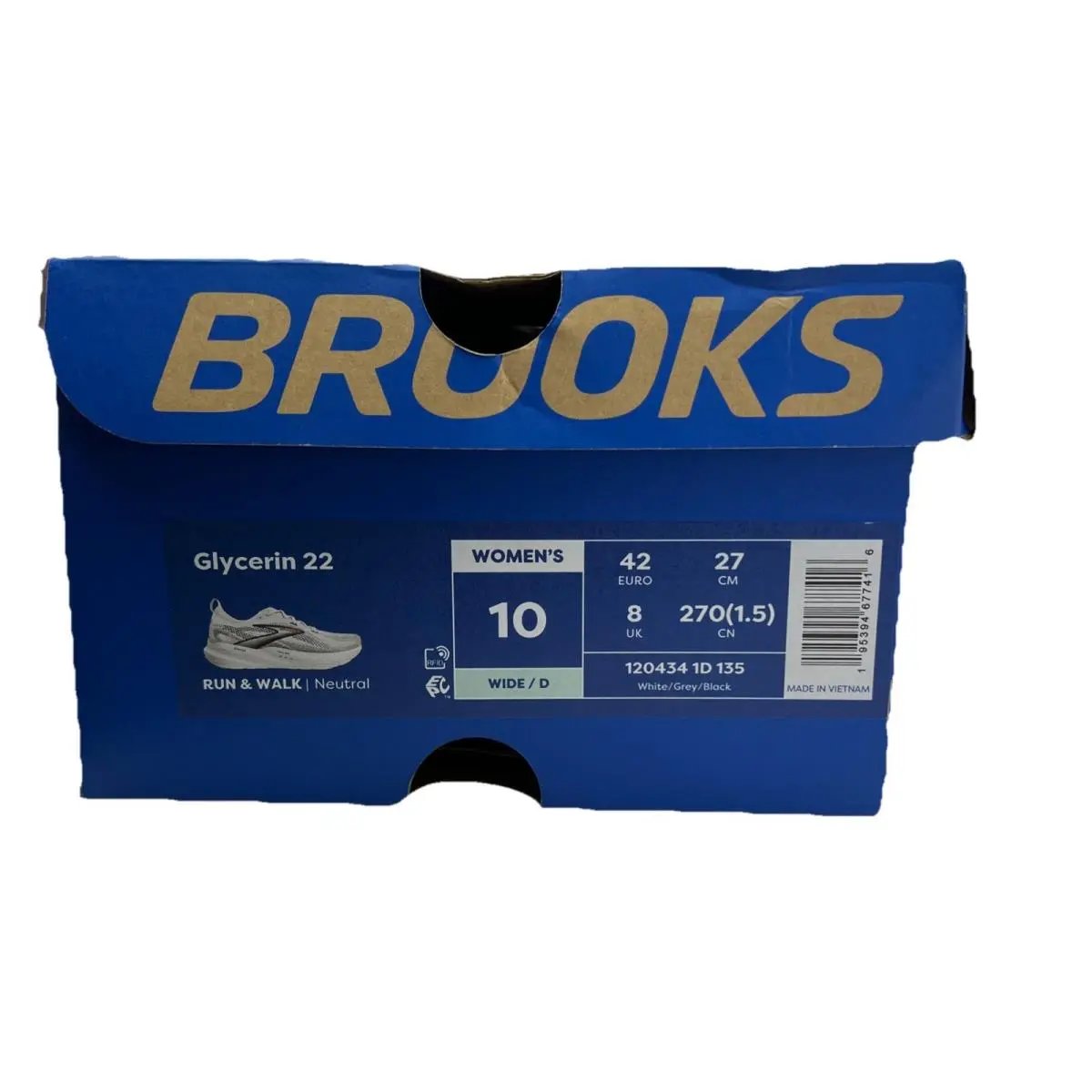 Brooks shoes - Brooks Glycerin 22 - Glycerin - 120434-1D-135 - White, Grey, Black (UPC: 195394677225) 15