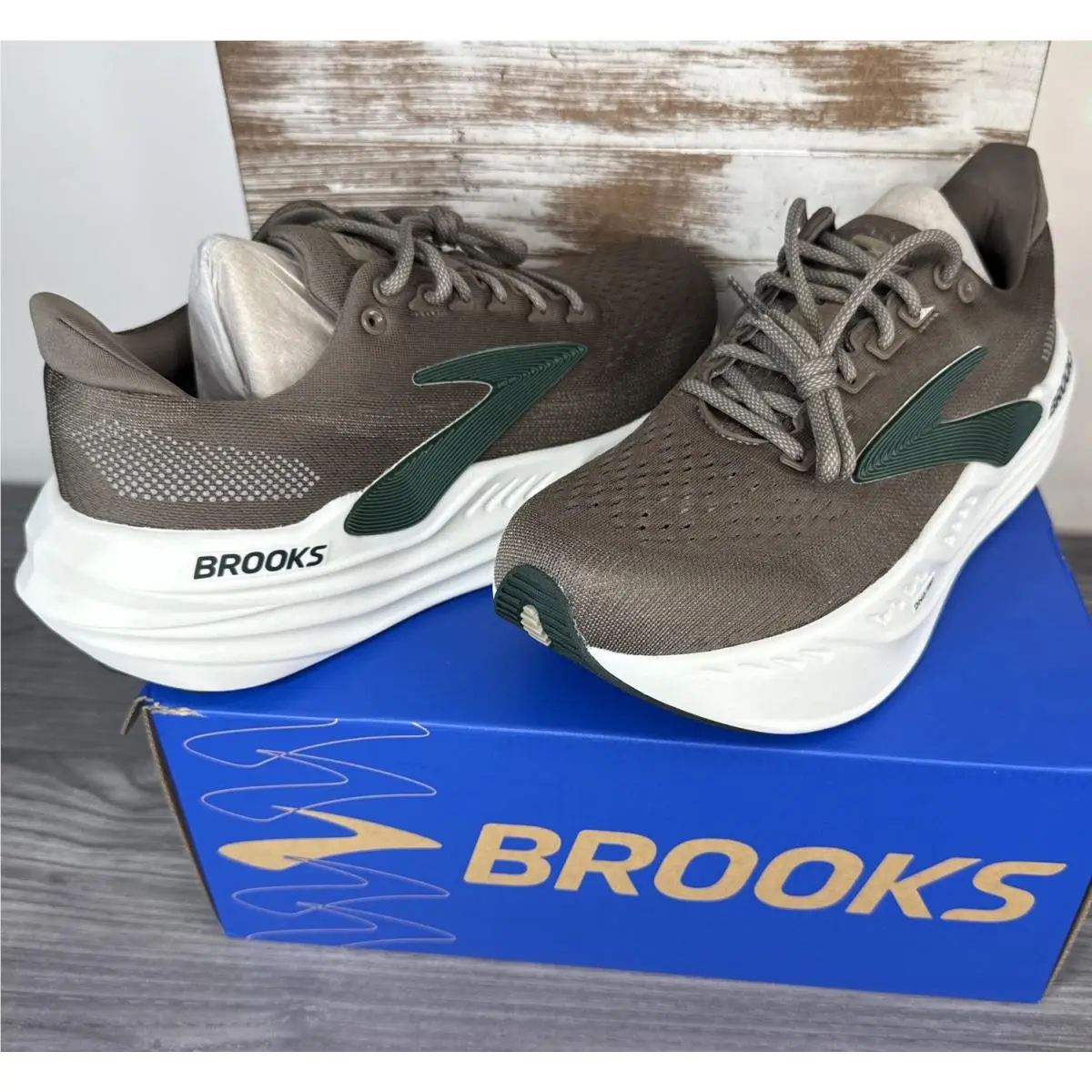 Brooks shoes - Brooks Glycerin Max - Glycerin Max - 110447 1D 284 - Falcon/Green/Londo Fog (UPC: 0195394584165) 1