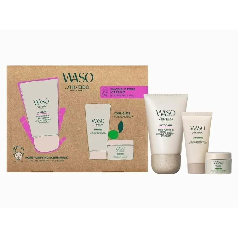 Waso Invisible Pore Purifying Kit 3 Piece Set by Shiseido