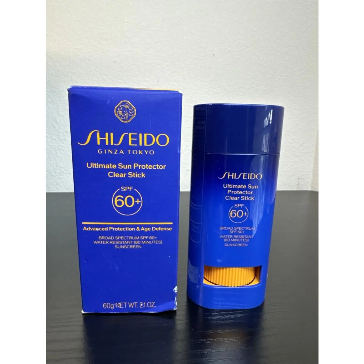 Sunscreen Stick Spf 60+ Portable Clear Invisible Face Body Shiseido 60g Ultimate