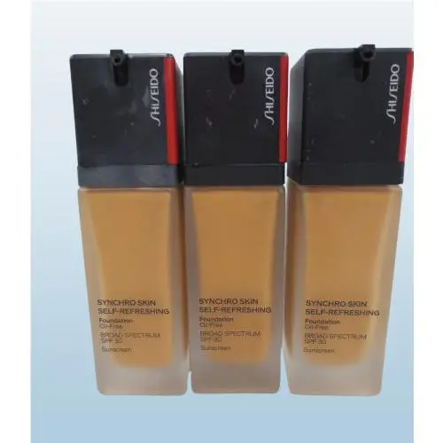Shiseido Synchro Skin Self-refreshing Foundation SPF30 1 OZ Lot OF 3