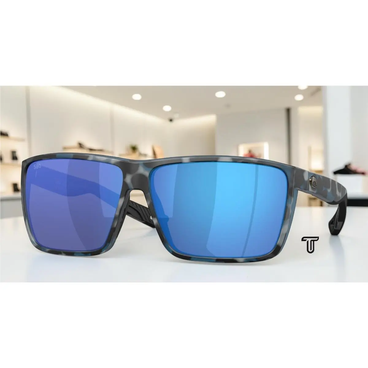 Costa 6S9121 912113 Rincon Ii Water Camo Blue Mirror Polar 64mm Mens Sunglasses
