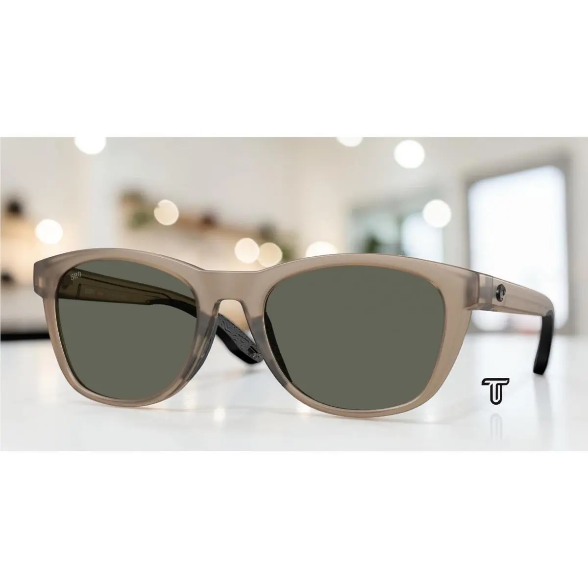 Costa 6S9108 910810 Aleta Matte Brown Smoke Gray Polarized 54mm Women Sunglasses - Frame: Matte Brown Smoke, Lens: Gray