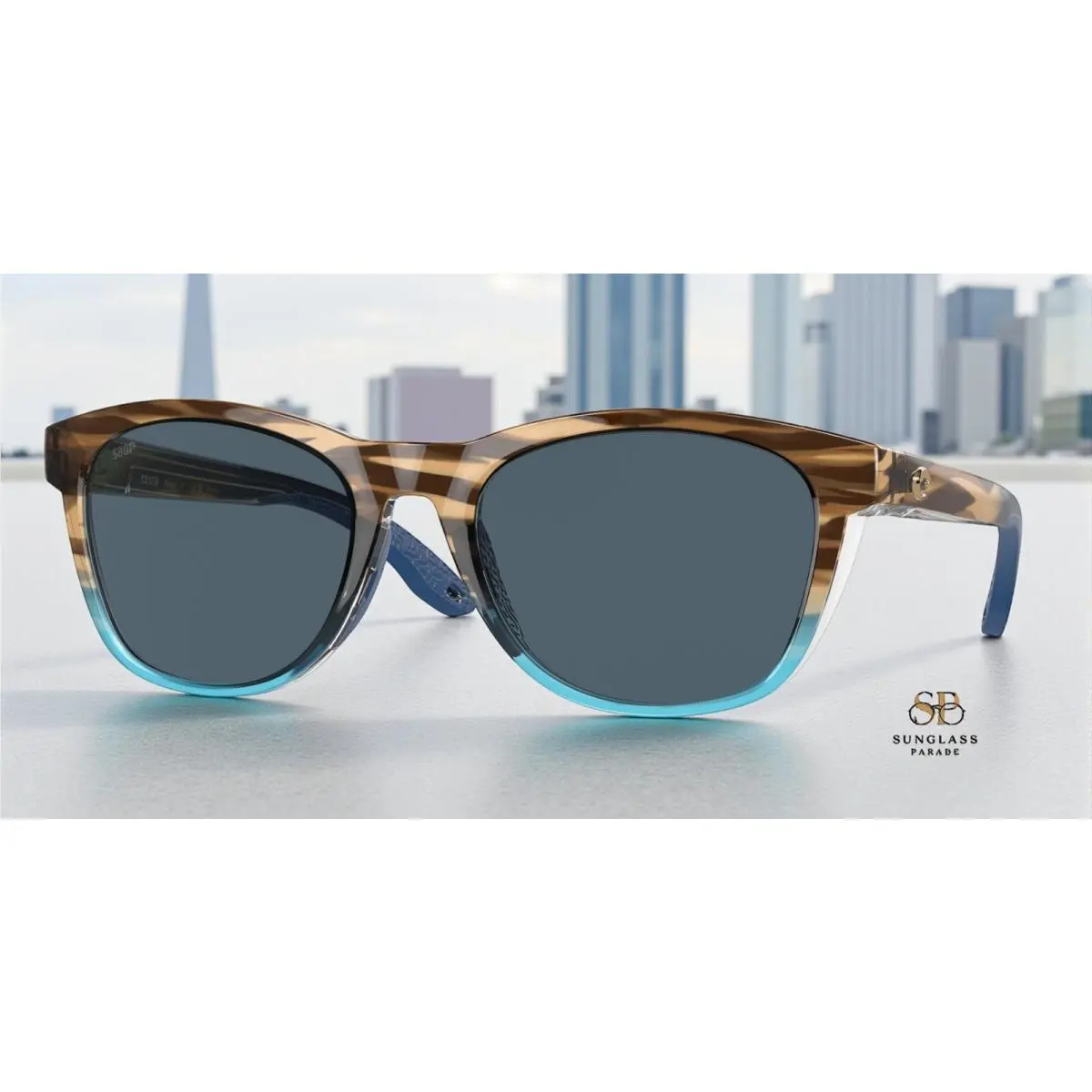 Costa Del Mar 6S9108 910802 Aleta Wahoo Gray Polarized 54 mm Women`s Sunglasses - Frame: Wahoo, Lens: Gray 580p