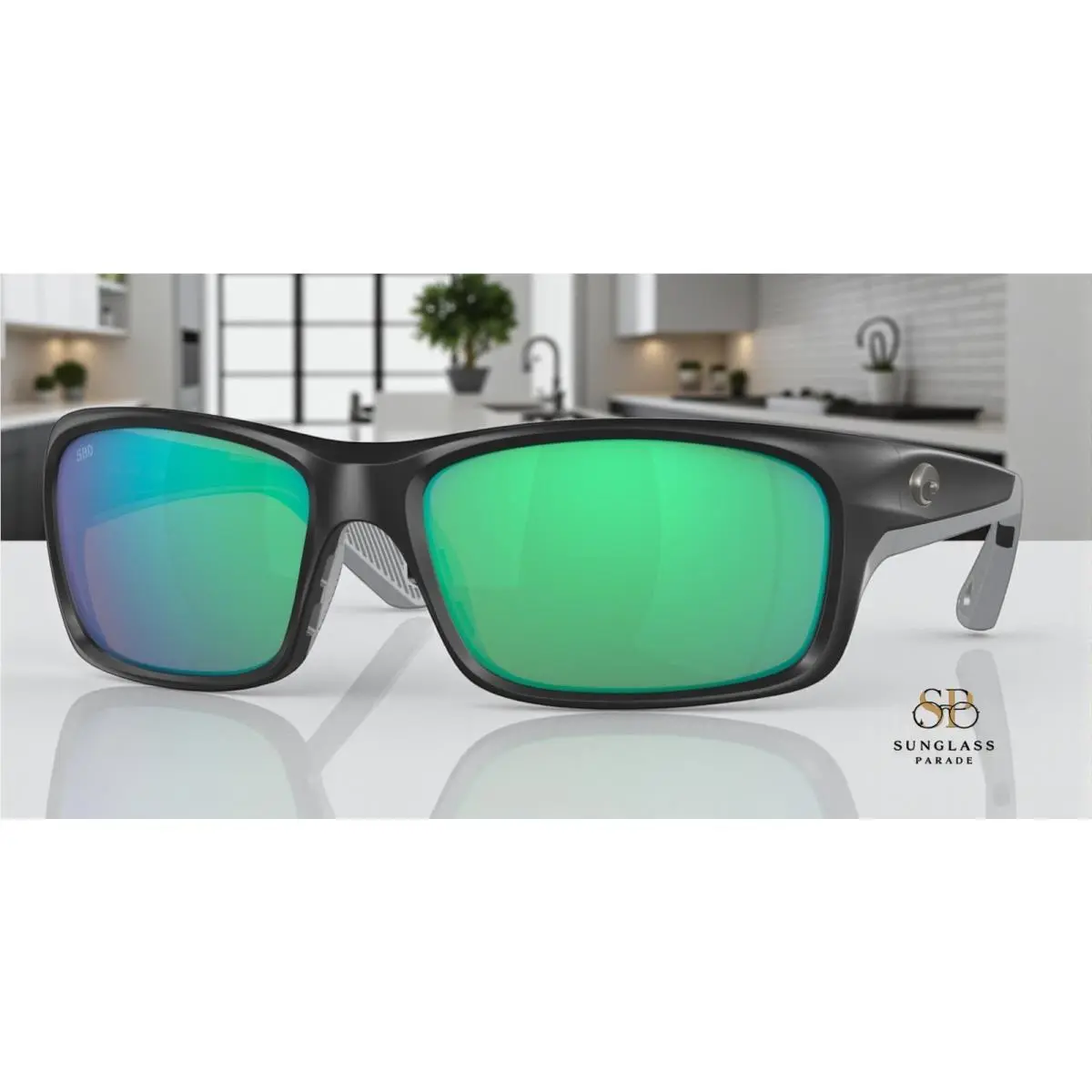 Costa Del Mar 6S9106 910602 Jose Pro Black Green Polarized 62 Men`s Sunglasses