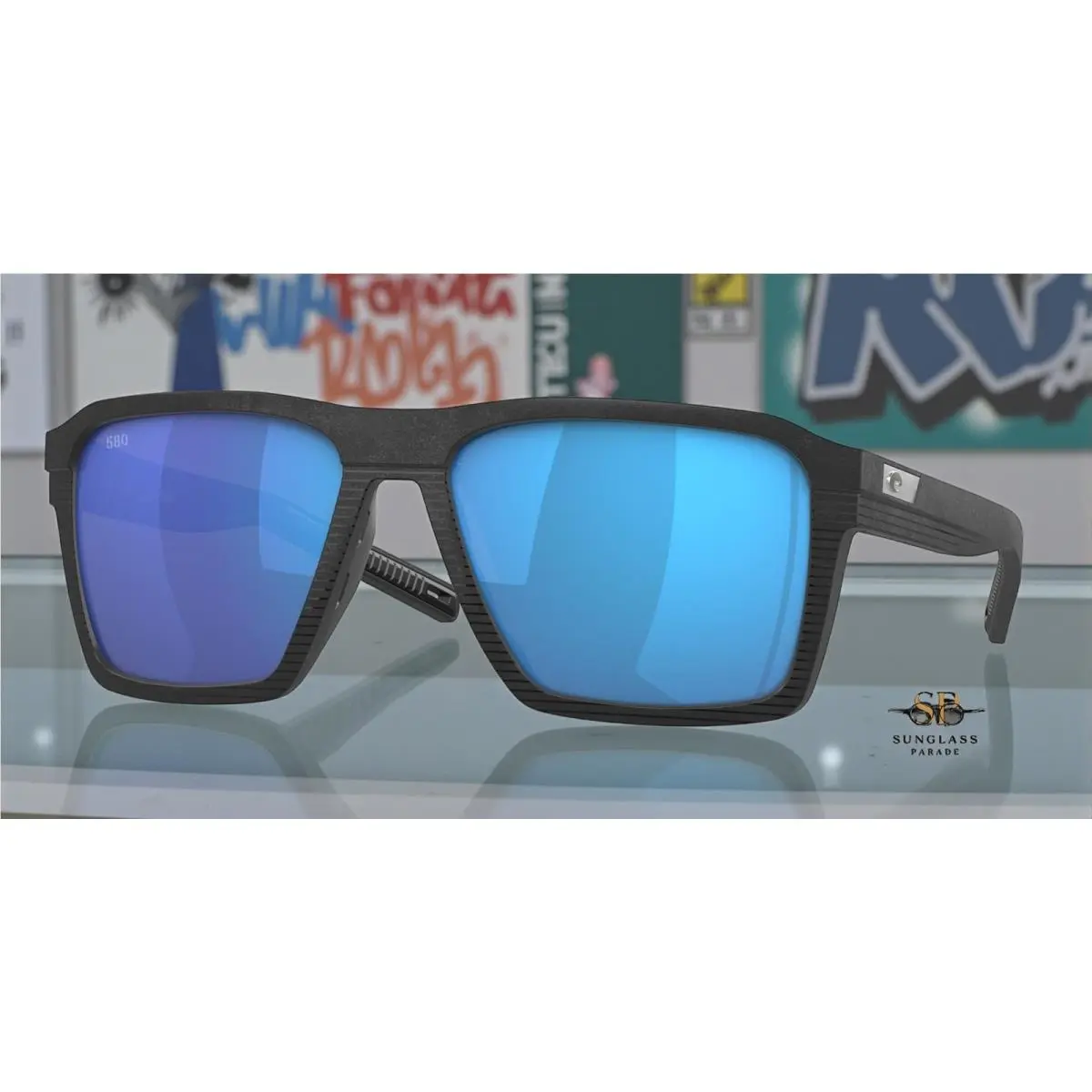 Costa Del Mar 6S9083 01 Antille G Net Black Gray Blue Mir 58 mm Men`s Sunglasses