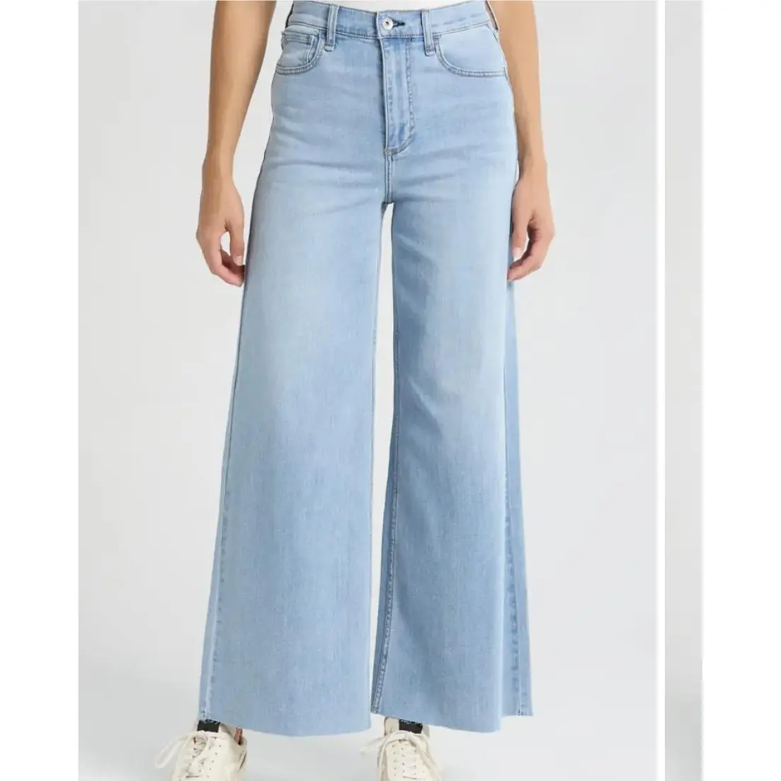 Rag and Bone Serena High Rise Wide Leg Jeans Size 32 Light Wash Light Blue by Rag & Bone