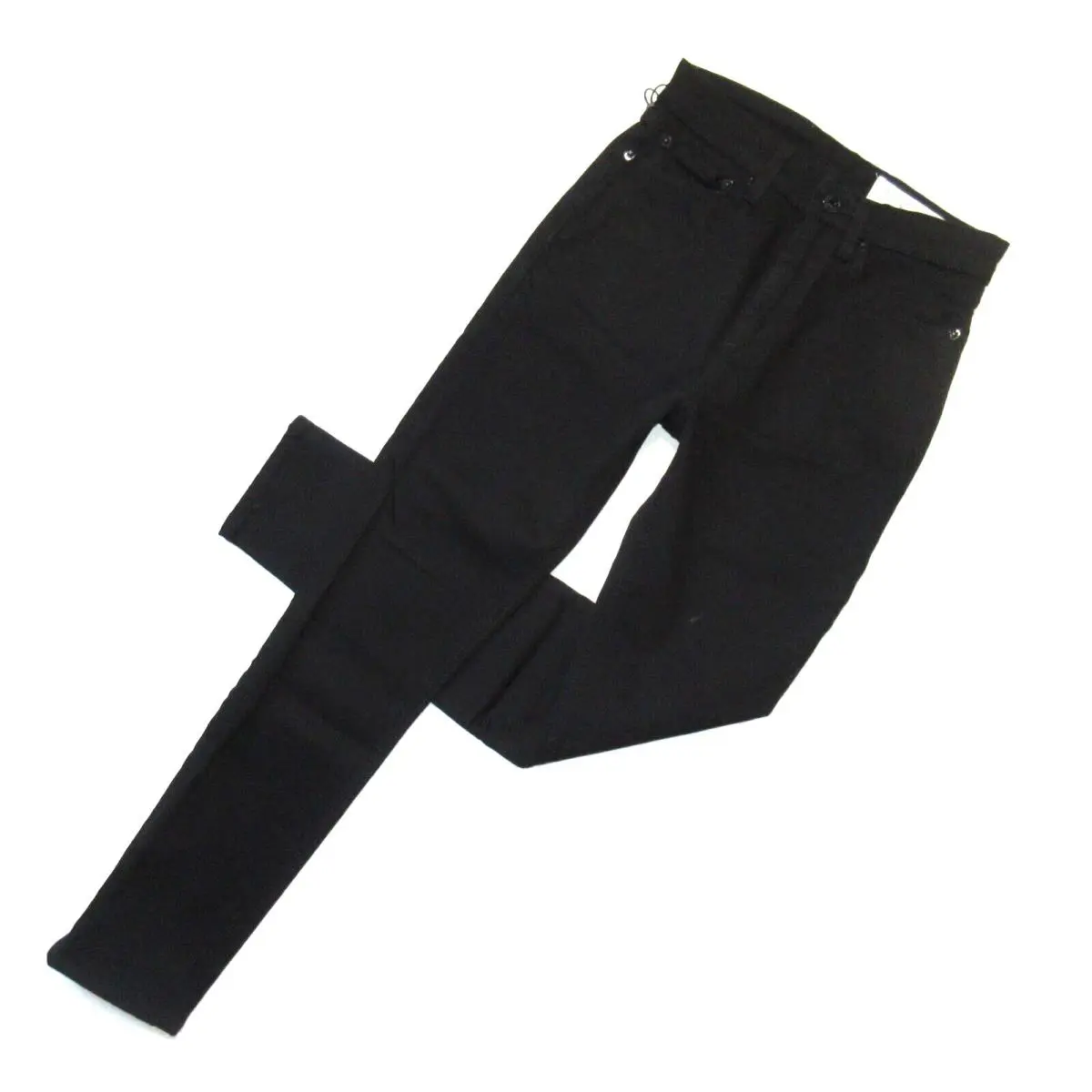 Rag Bone Nina High Rise Ankle Skinny in No Fade Black Stretch Jeans 24 by Rag & Bone