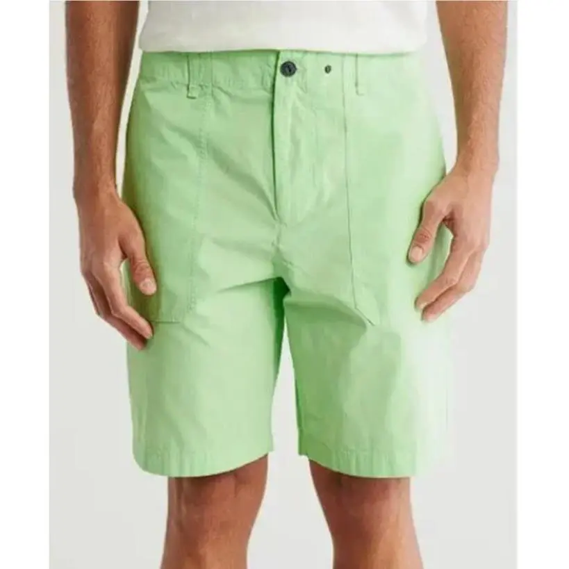 Rag Bone Cliffe Peached Cotton Field Shorts Light Green 30