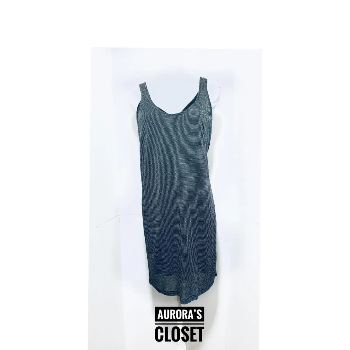 Rag Bone M Black Dawson Dress Striped 2fer Tank by Rag & Bone