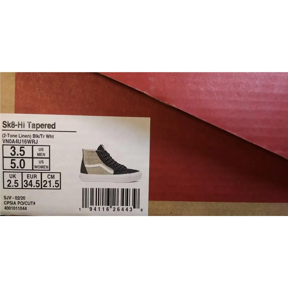 Vans shoes - Vans Sk8-Hi - Black White Red Gray 4