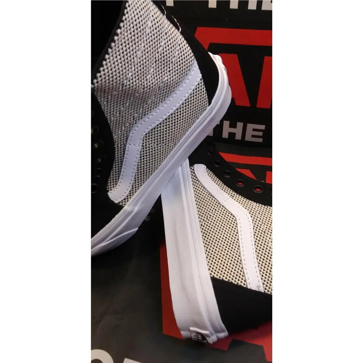Vans shoes - Vans Sk8-Hi - Black White Red Gray 8