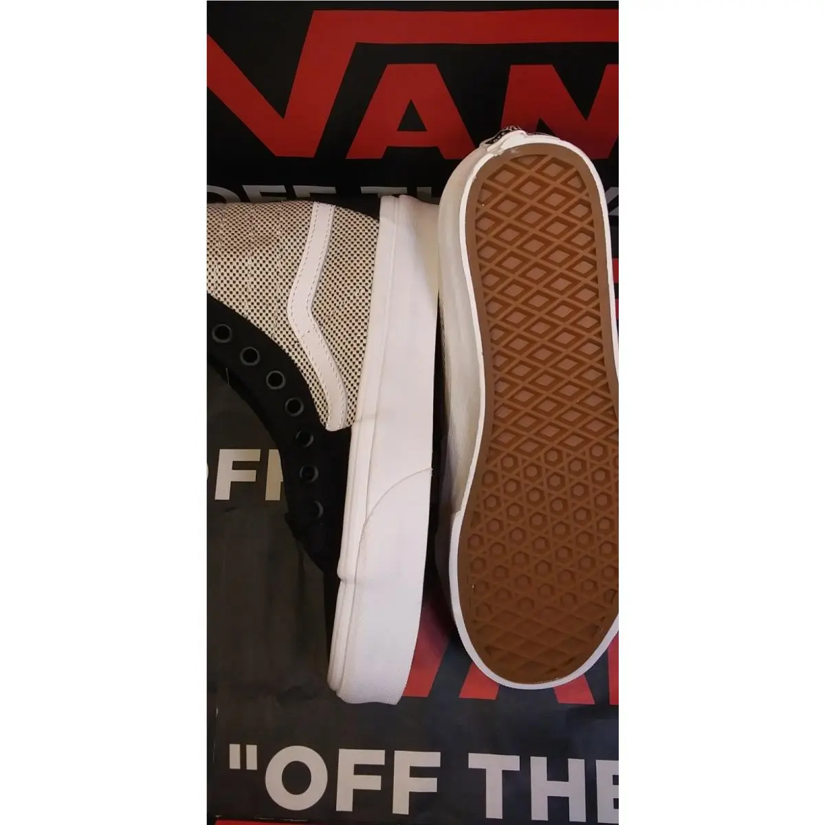 Vans shoes - Vans Sk8-Hi - Black White Red Gray 7