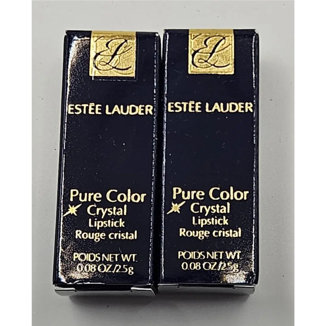 2 Estee Lauder Pure Color Crystal Lipstick Crystal Sun 308 Vhtf