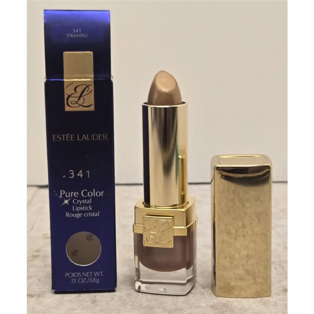 Estee Lauder Pure Color Crystal Lipstick Tiramisu 341 0.13oz Hard To Find