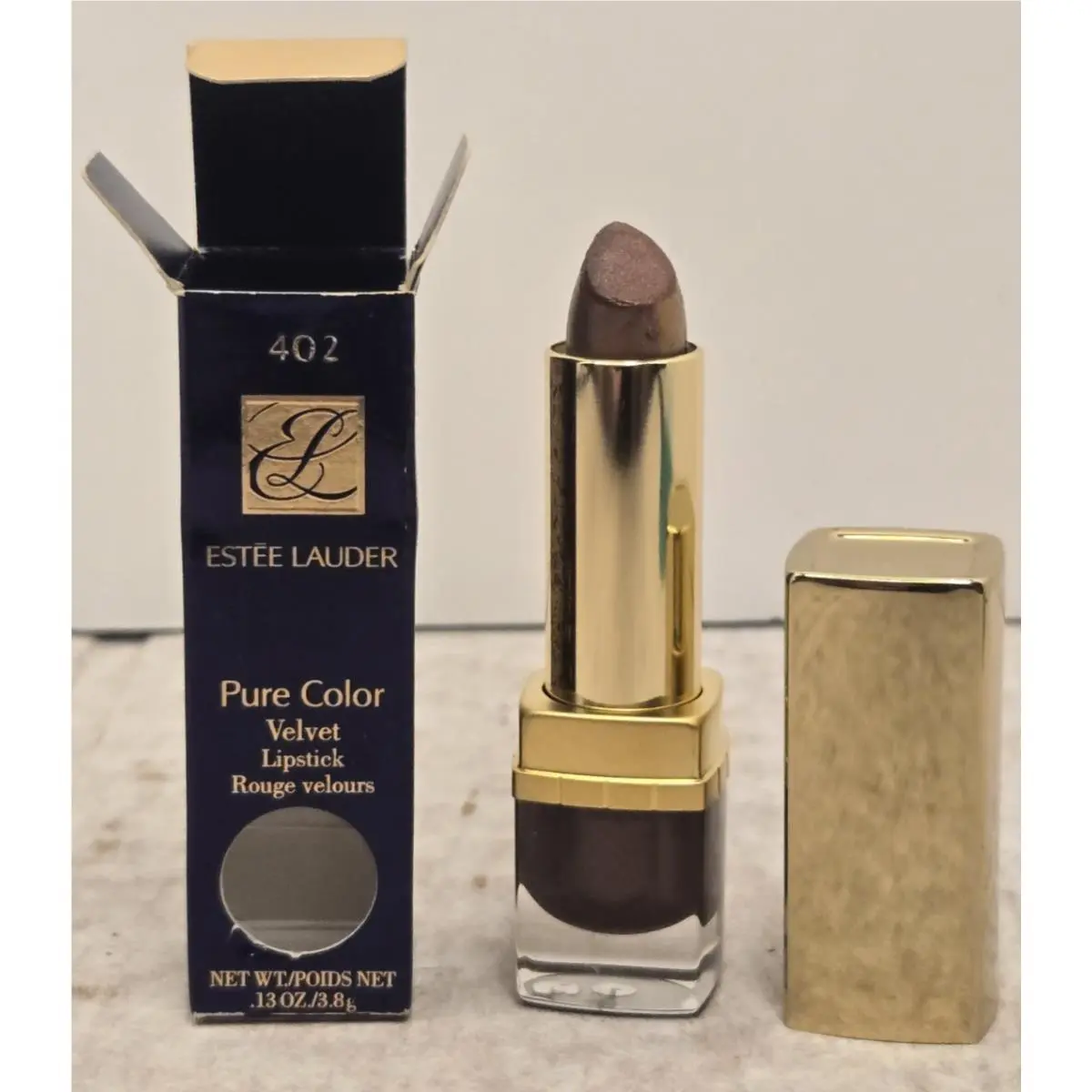 Estee Lauder Pure Color Velvet Lipstick 402 Velvet Brown 0.13 oz Rare