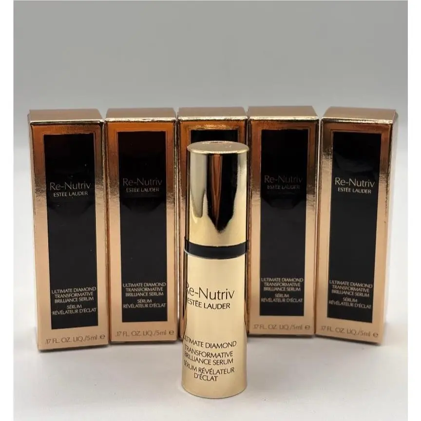 5x Estee Lauder Re-nutriv Ultimate Diamond Brilliance Serum .17oz/5ml Samples