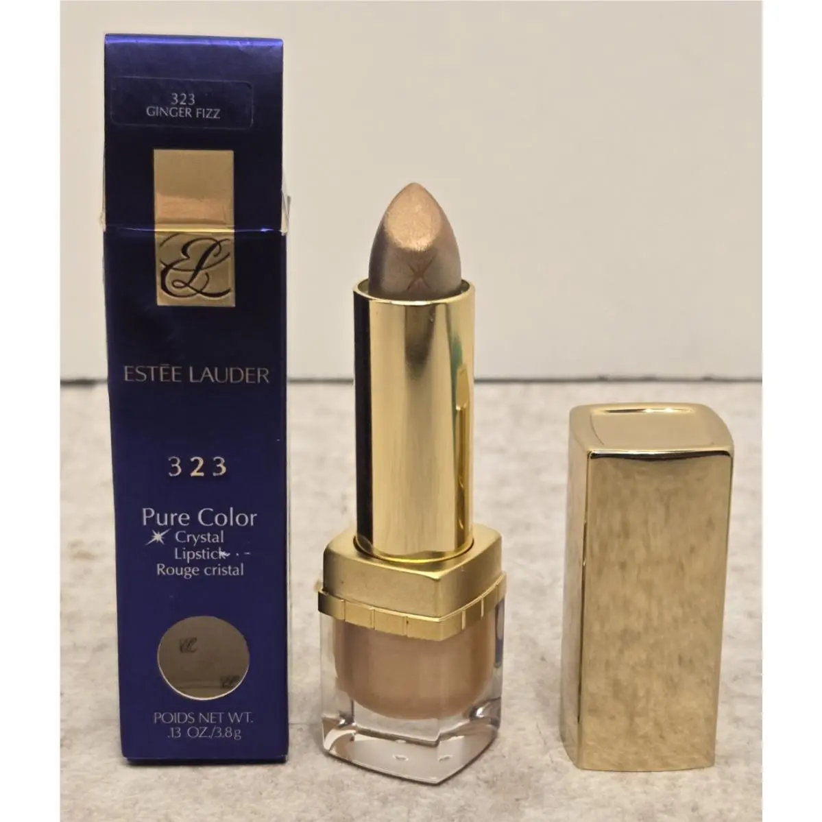 Estee Lauder Pure Color Crystal Lipstick 0.13 oz Ginger Fizz 323 Rare