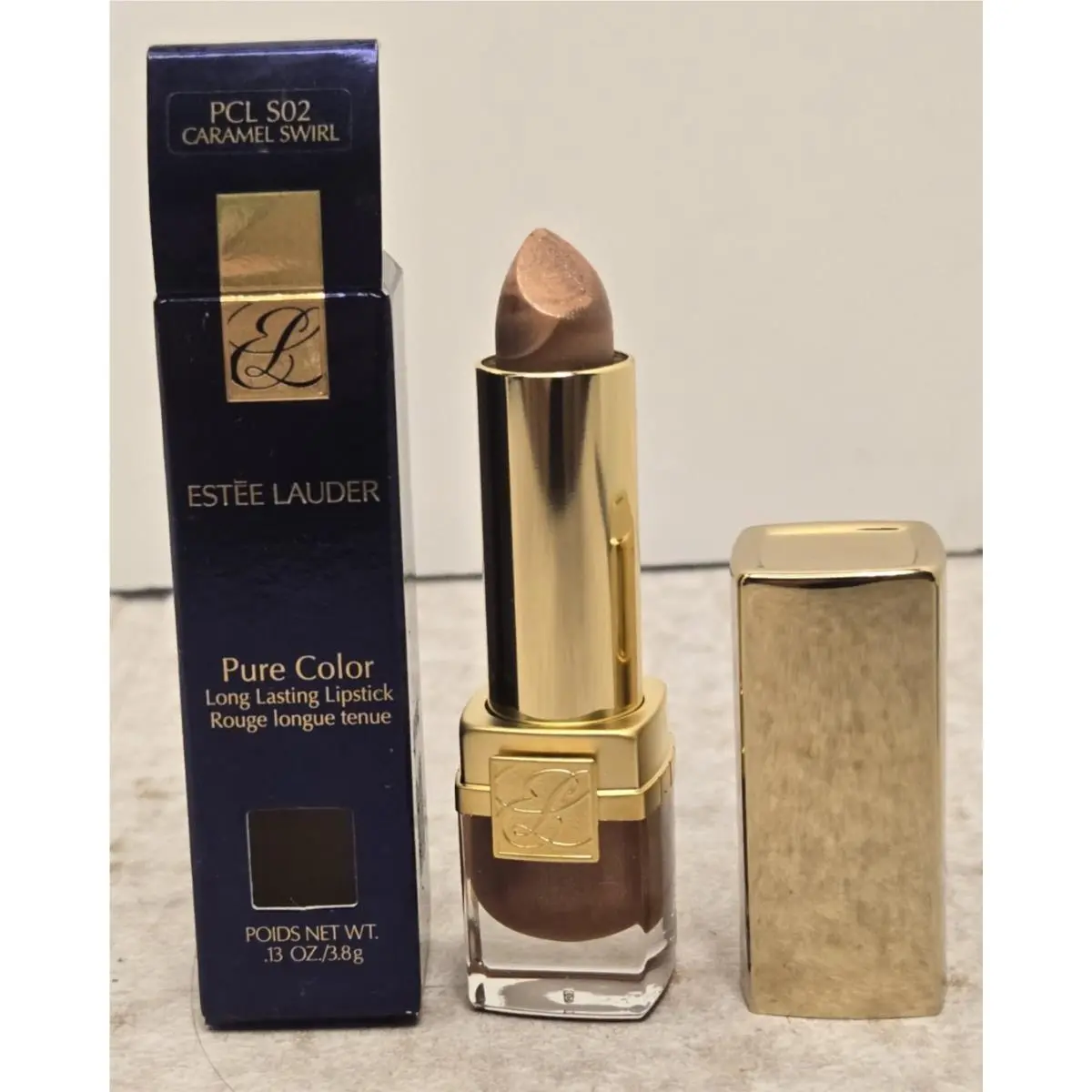 Estee Lauder Pure Color Long Lasting Lipstick 0.13 oz Caramel Swirl Pcl S02