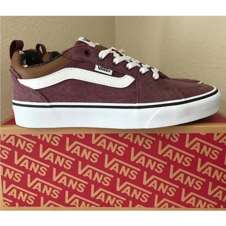 Vans Filmore Port Maroon Canvas Low Top Shoes Men’s Size 8