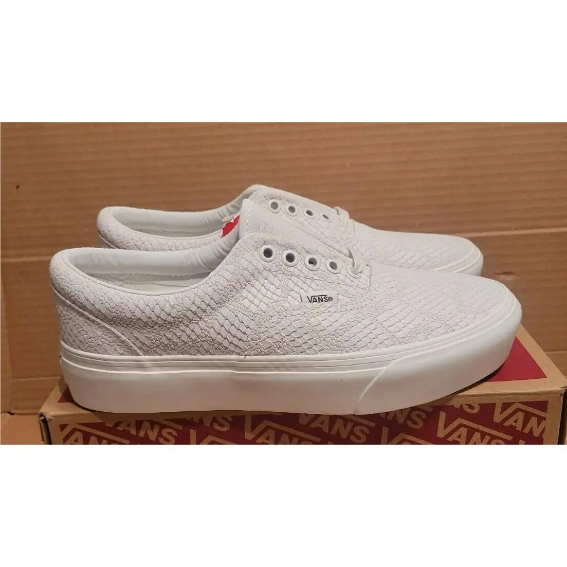 Vans shoes - Vans Era Platform - Era Platform - VN0A3WLU1VK - (Animal) Emboss/Blanc de Blanc (UPC: 192825767616) 1