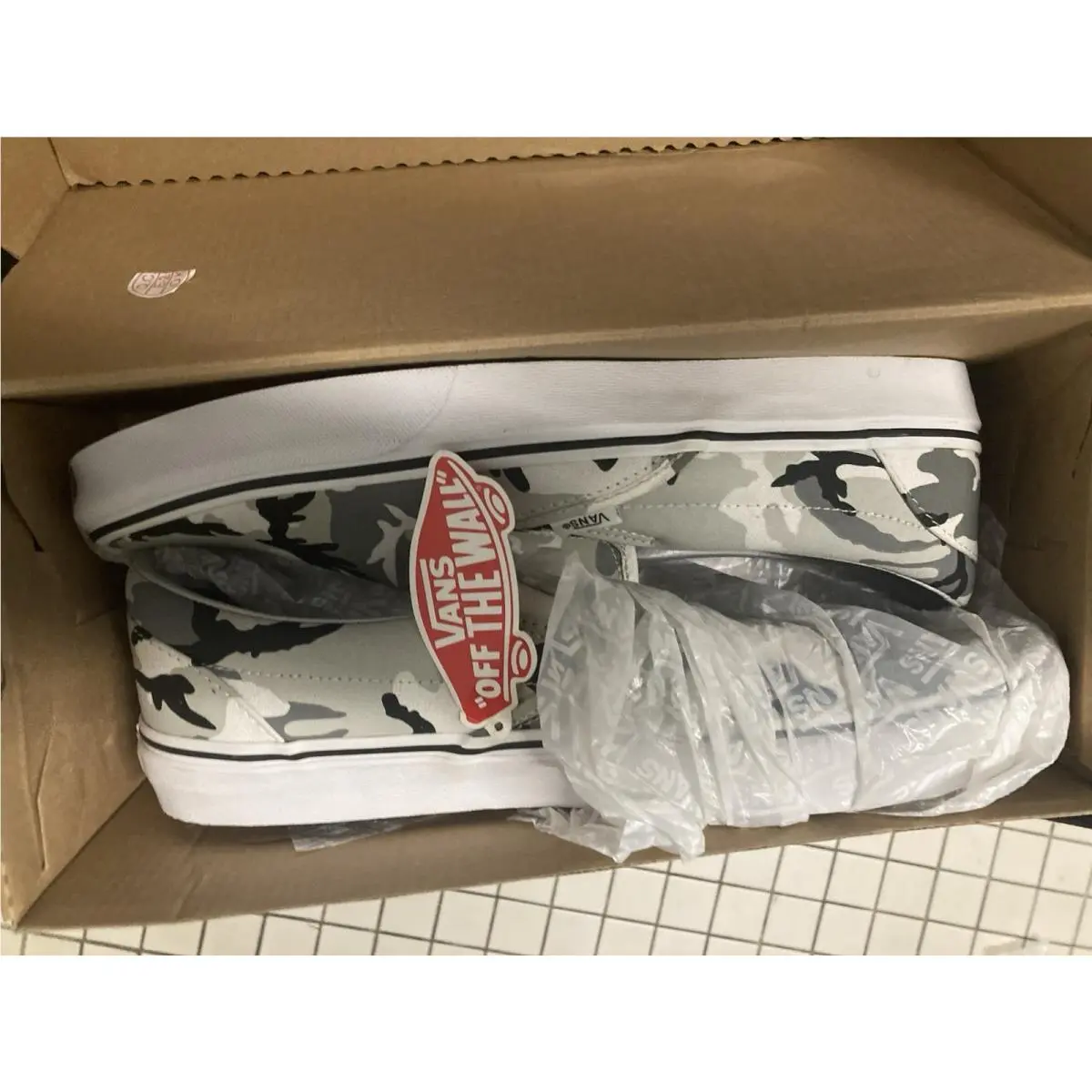 Vans Classic Slip-on Camouflage Black/white Sneaker