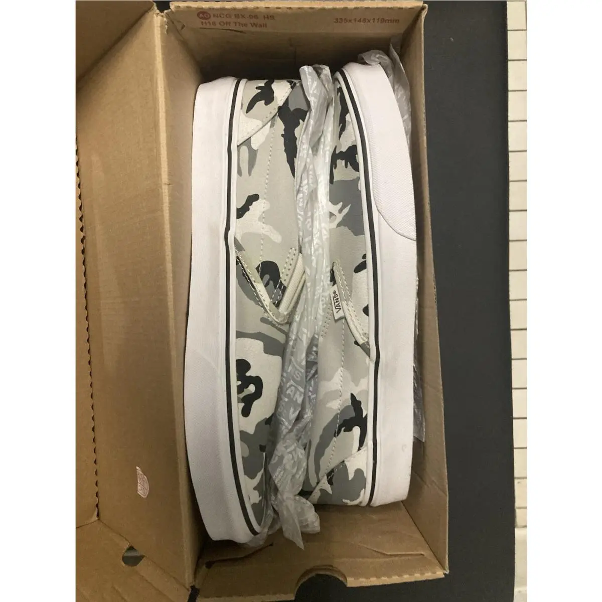 Vans shoes - VANS Classics - Classics - Black White Camouflage 1