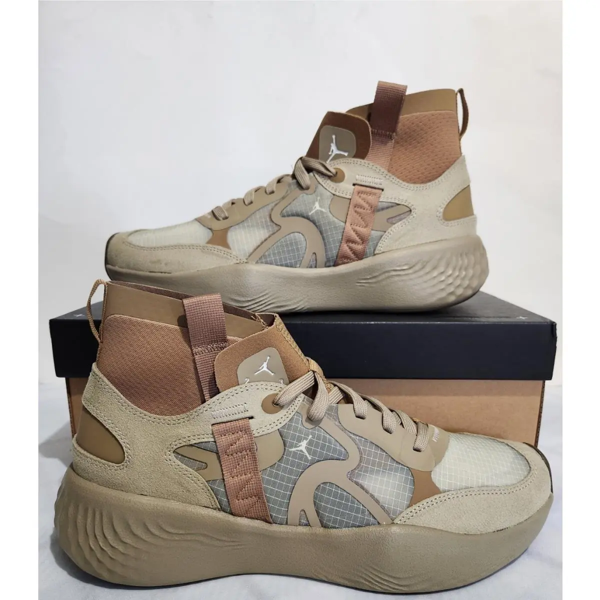 Nike Jordan Delta 3 Mid DR7614-221 Khaki Sail Light Olive Dark Driftwood Sz 10.5