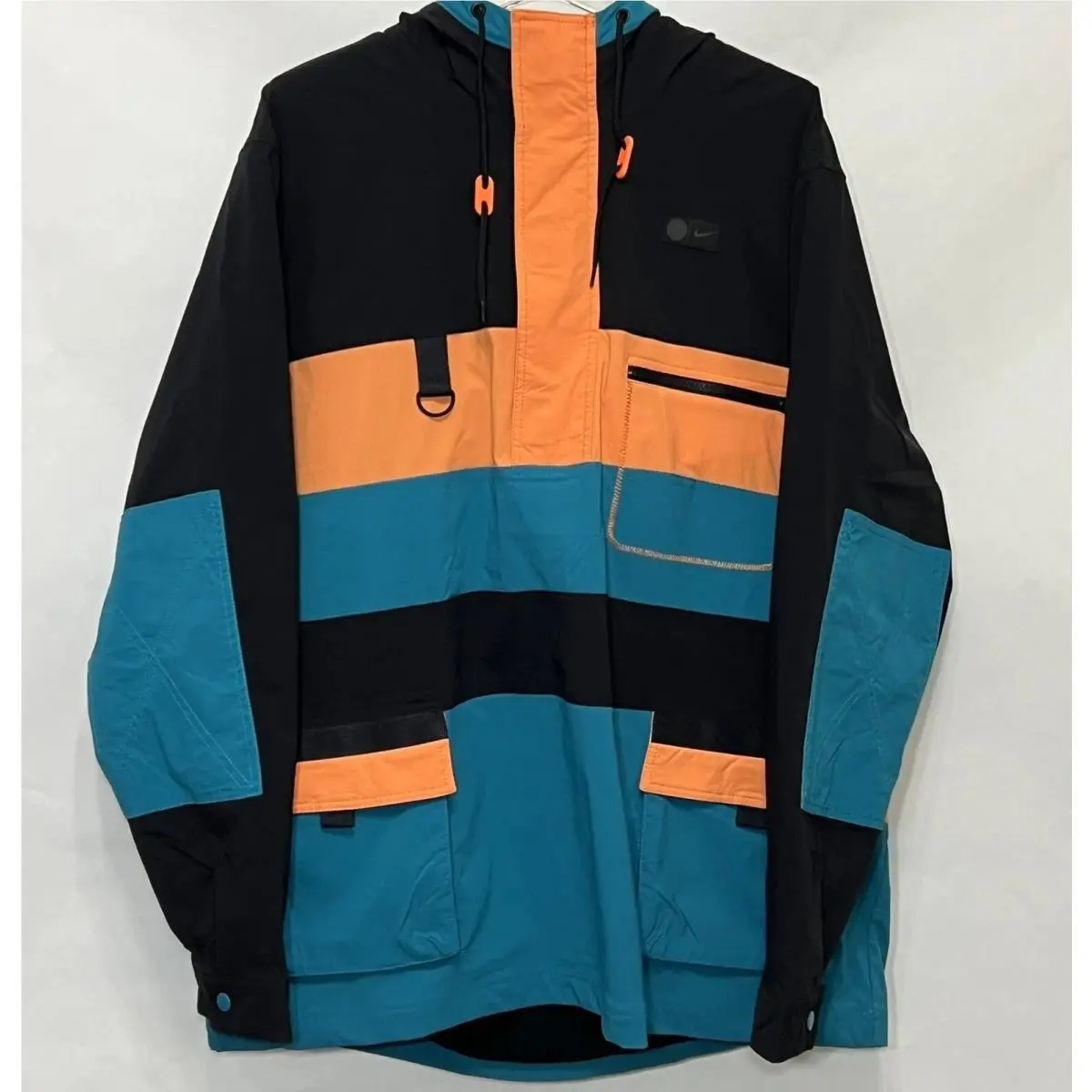 Chelsea FC Hooded Logo Soccer Game Jacket Men Size 2XL Woven Sportswear by Nike