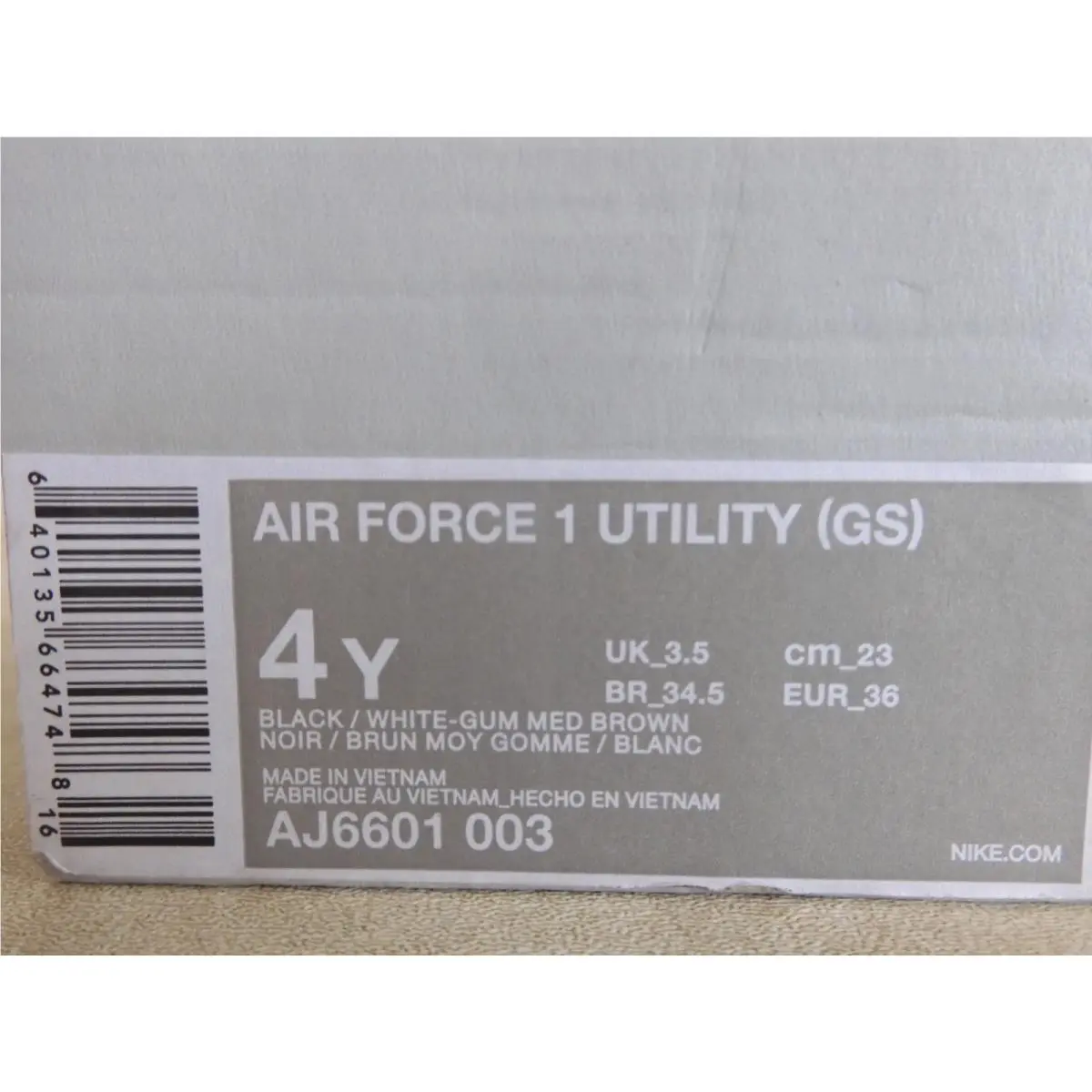 Nike shoes - Nike Air Force 1 Utility - AJ6601 003 - Black (UPC: 640135664748) 6