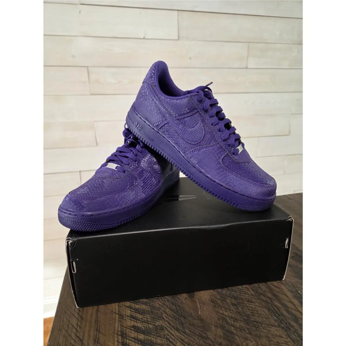 Air Force 1 Low Kobe Basketball Shoes Snakeskin Mamba Forever Sz 11.5 Purpl by Nike