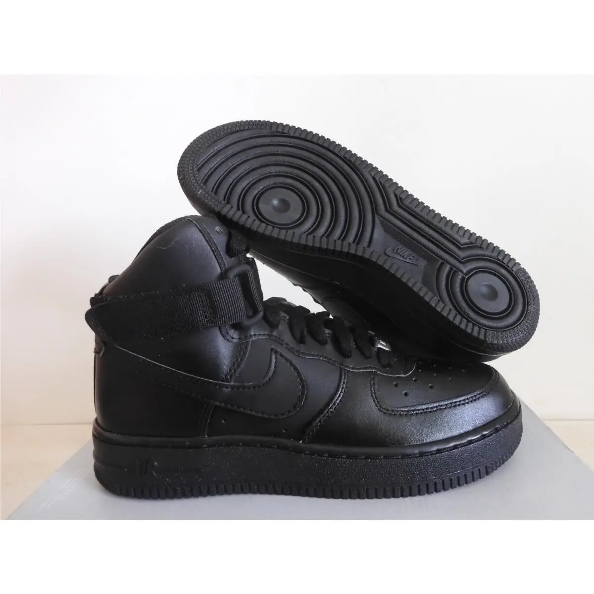 Air Force 1 High Le GS All Black Black-black Sz 5Y DH2943-001 by Nike
