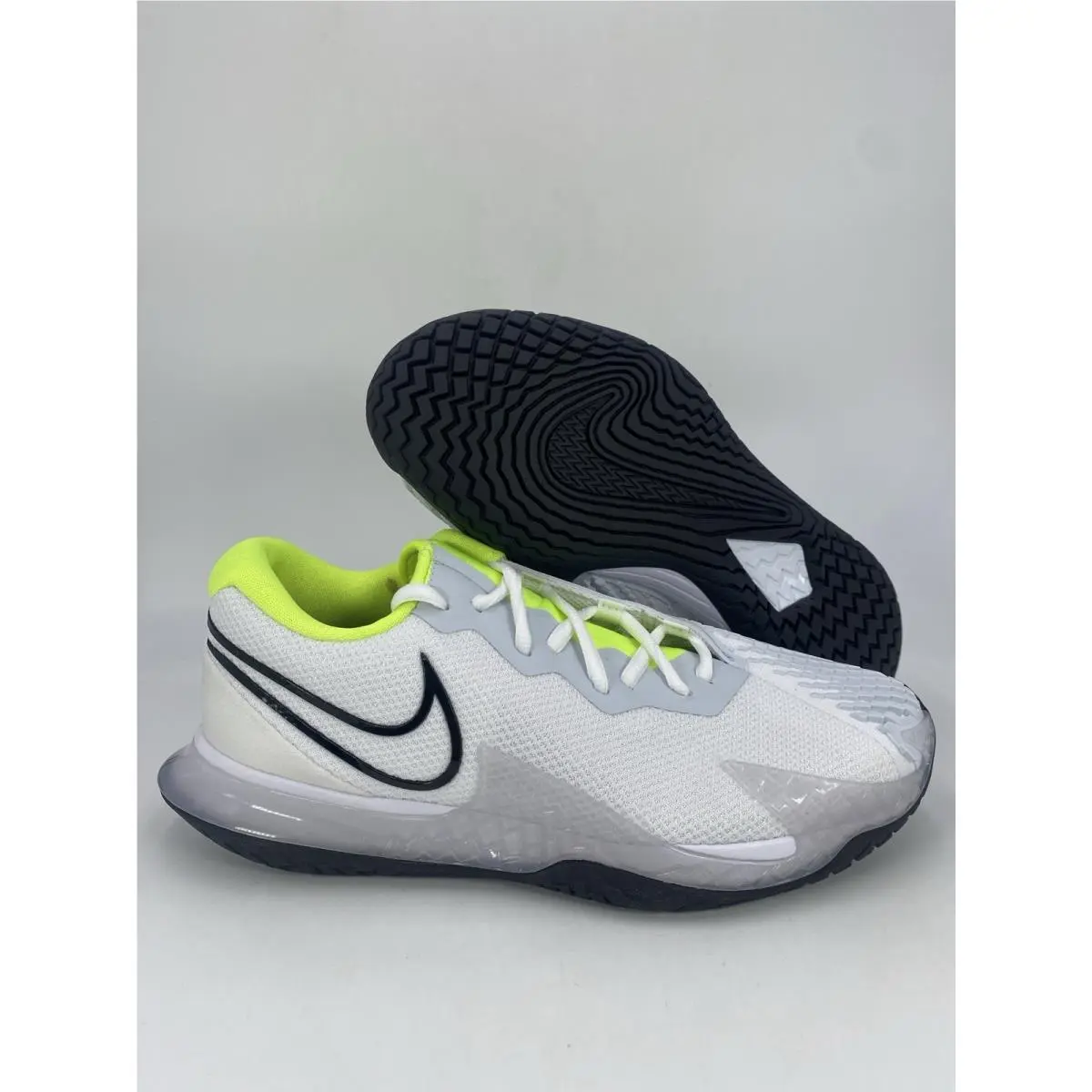Nike Air Zoom Vapor Cage 4 HC White Black Volt CD0424 100 Men`s Size 7