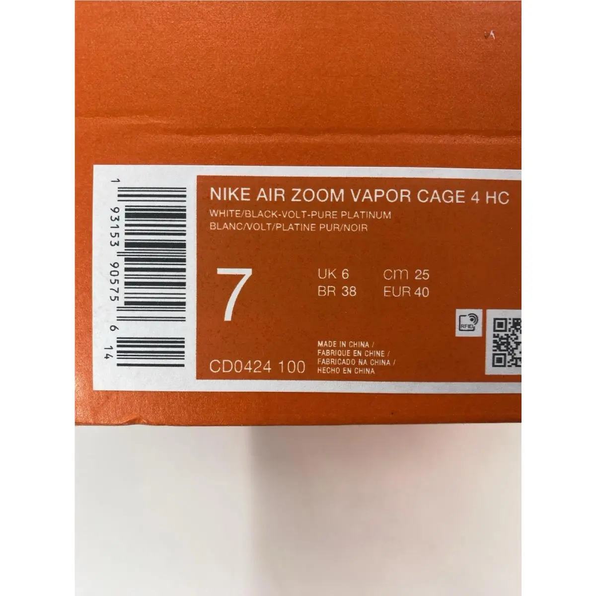 Nike shoes - Nike Air Zoom Vapor - Air Zoom Vapor - CD0424 100 - White/Black-Volt-Pure Platinum (UPC: 193153905756) 8
