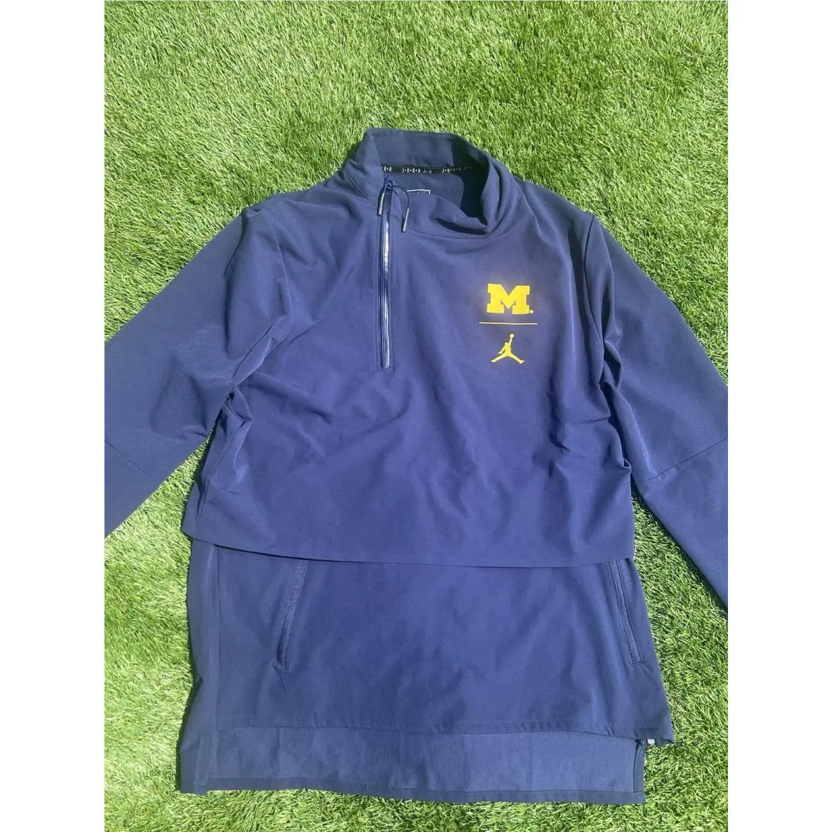 Nike clothing - Jordan Brand 1/4 Zip Jacket - 02FO-CNAM - Maize & Blue 9