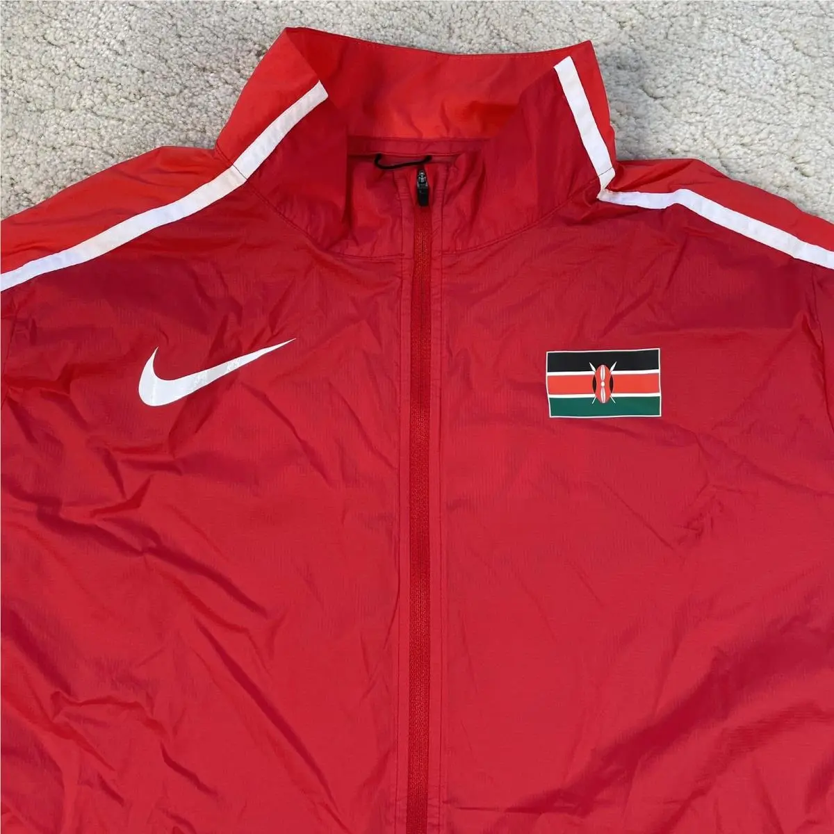 Nike clothing - Nike Pro Elite Running Jacket - 800585-611 - Red (UPC: 886548605873) 0