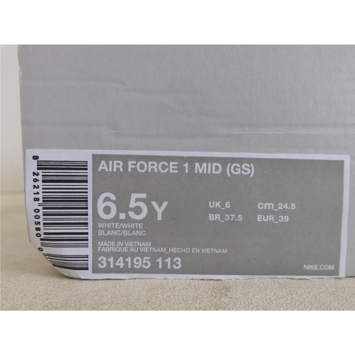 Nike shoes - Nike Air Force 1 Mid - 314195-113 - White (UPC: 826218005800) 6