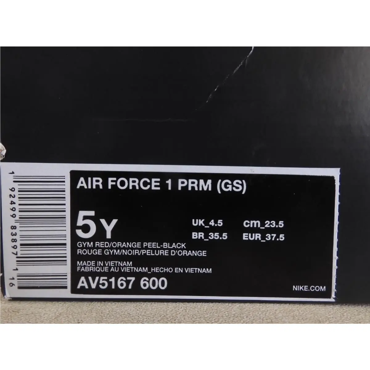 Nike shoes - Nike Air Force 1 Premium - AV5167 600 - Red (UPC: 192499838971) 6