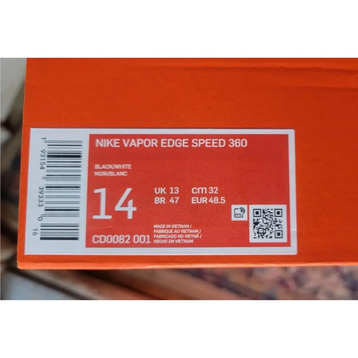 Nike shoes - Nike Vapor Edge - Vapor Edge - CD0082-001 - Black 5