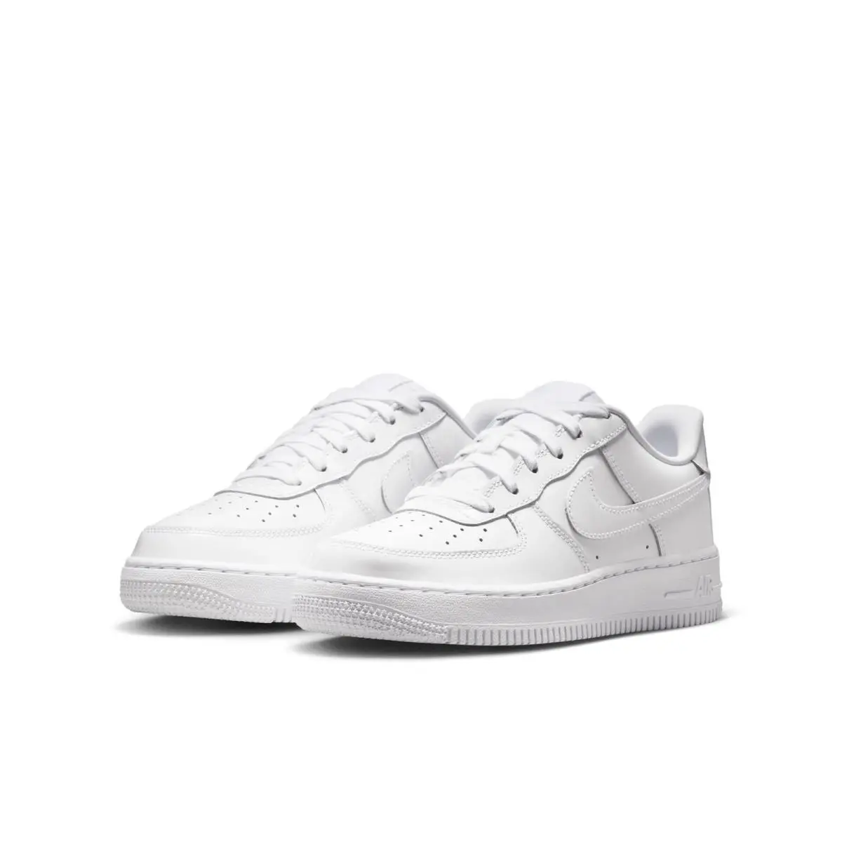 Grade School Nike Air Force 1 Low Patent Leather_white/white IV2448-100-SIZE 4.5 - WHITE/WHITE