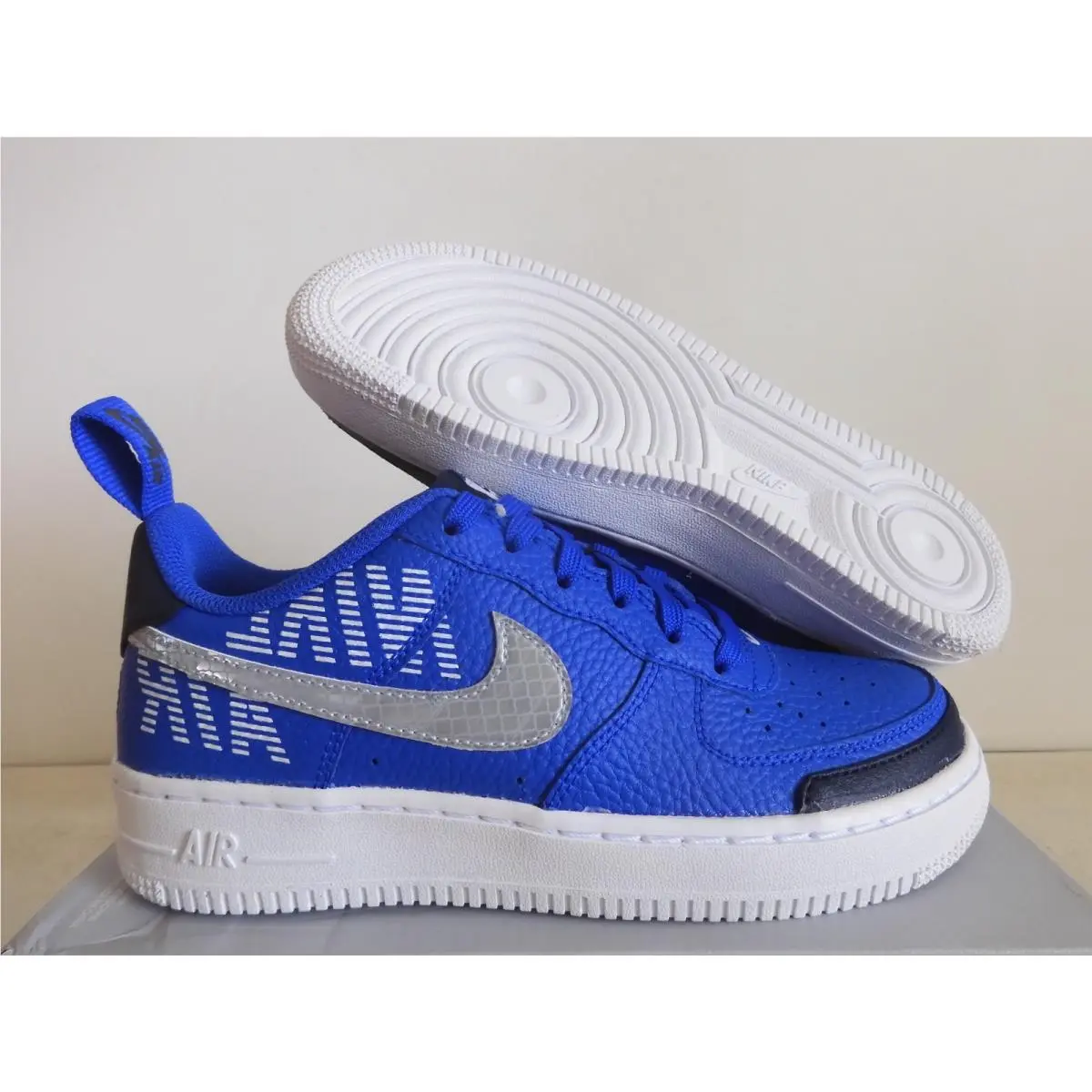 Nike Air Force 1 LV8 2 GS Racer Blue-obsidian-white Sz 4.5Y Rare BQ5484-400