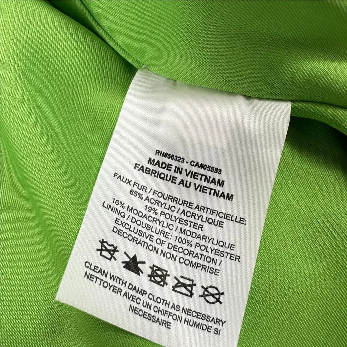 Nike clothing - Nike Sportswear Faux Fur Jacket - DD4541-476 - Court Blue/Mean Green (UPC: 195242454213) 6