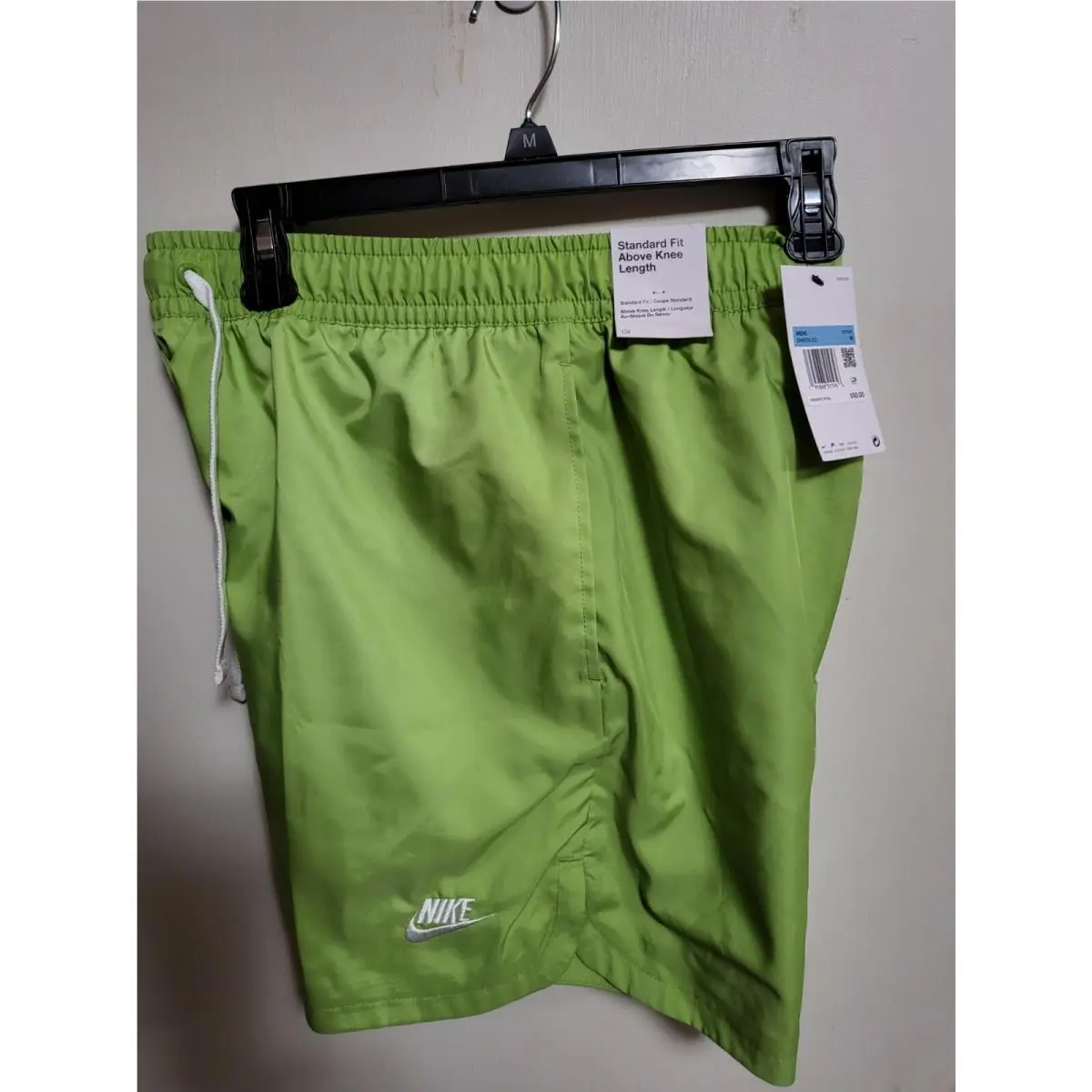 2-Nike Men’s NWT-2025-Woven Flow Lined Shorts -vivid Green WHITE+PINK-DM6829-332
